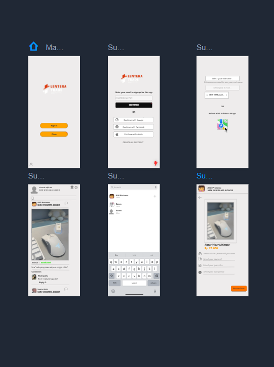 MockUp Design Prototype Lentera Trade